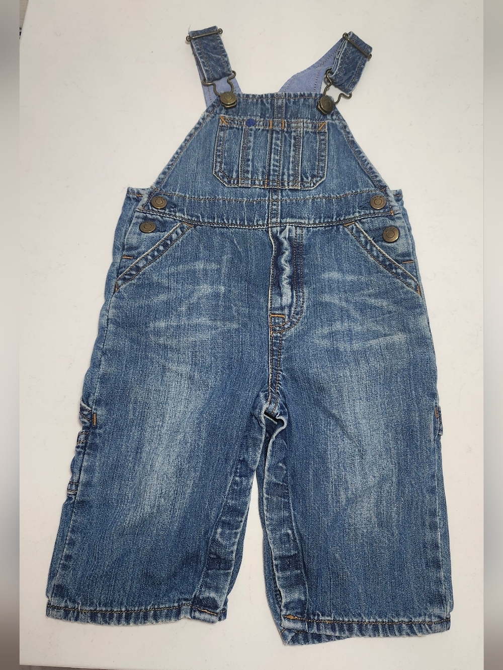 Baby GAP Blue Denim Baby Overalls 6-12M